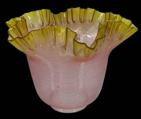 Art Glass Cranberry Lamp Shade (1 of 8)