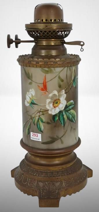 Hand-Painted Victorian Oil Lamp Base (1 of 14)