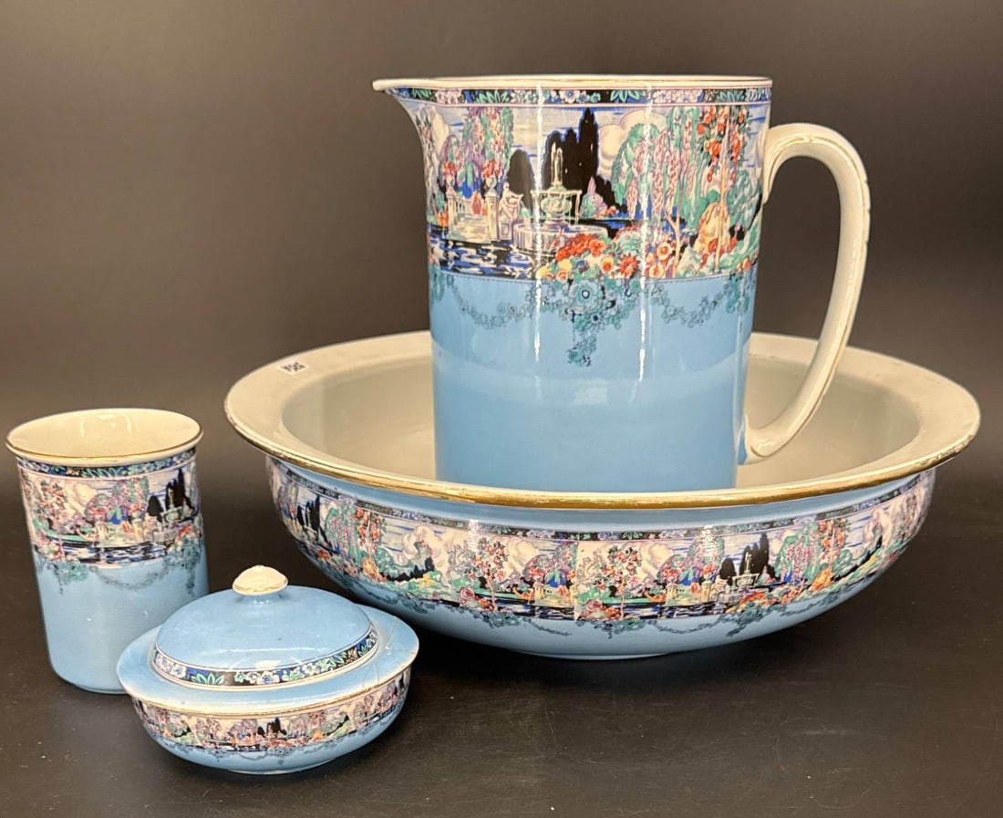 Lawley Norfolk Pottery Four-Piece Wash Set (1 of 12)