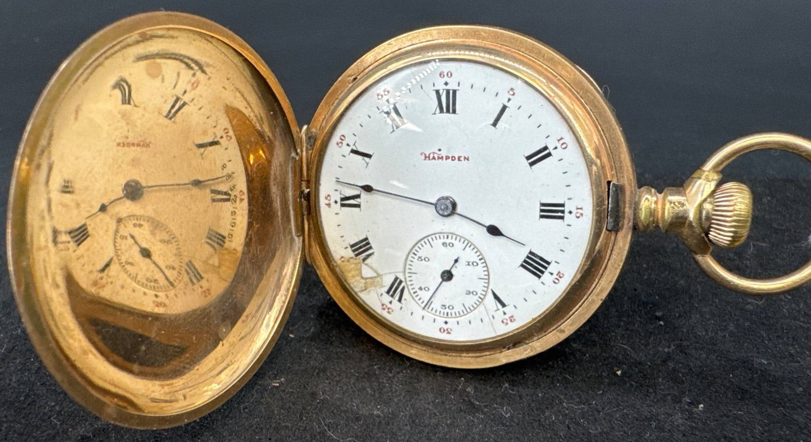 Hampden Gold-Filled Pocket Watch (1 of 9)