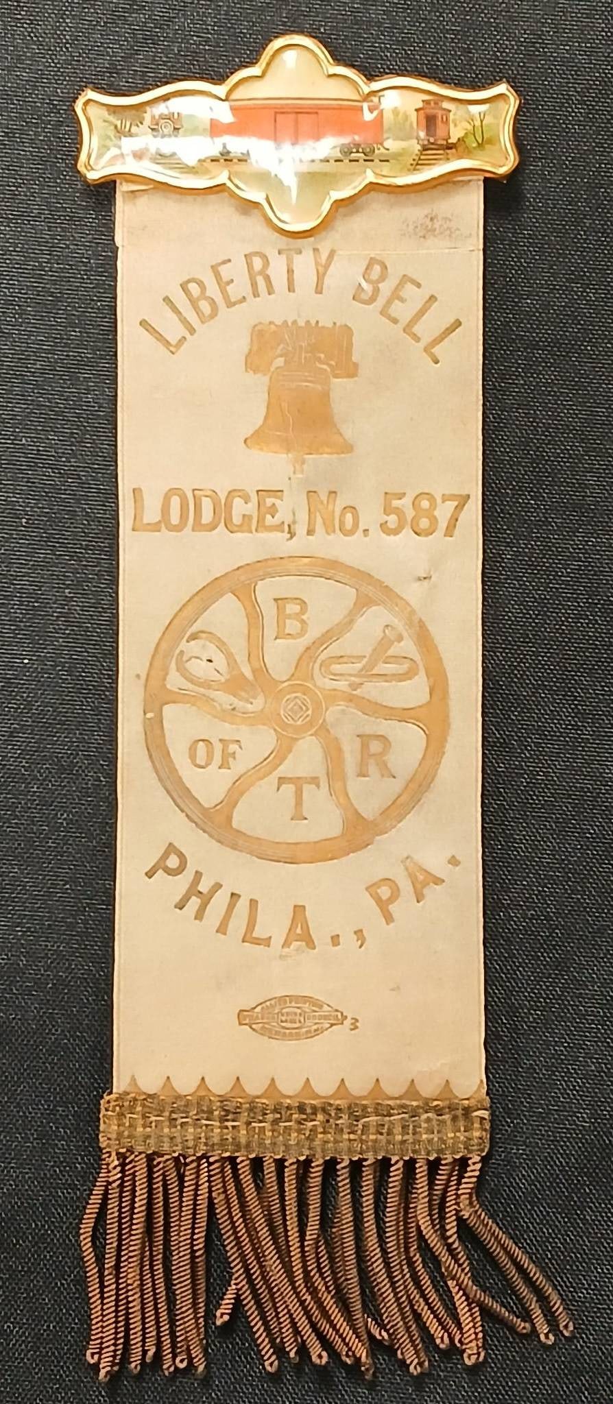 Liberty Bell Lodge No. 587 Ribbon Badge (1 of 7)