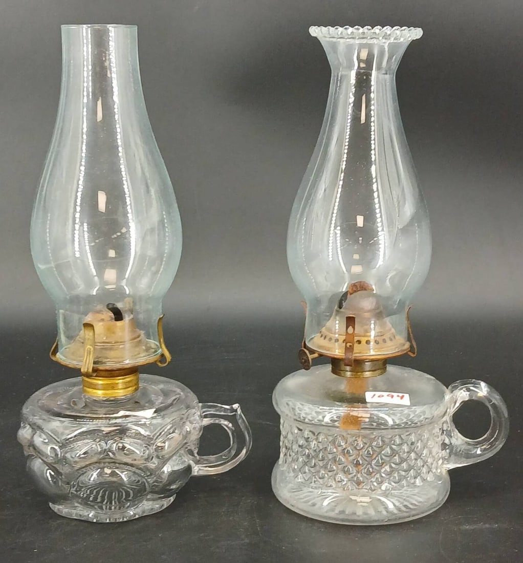 (2) EAPG Finger-hold Oil Lamps (1 of 13)