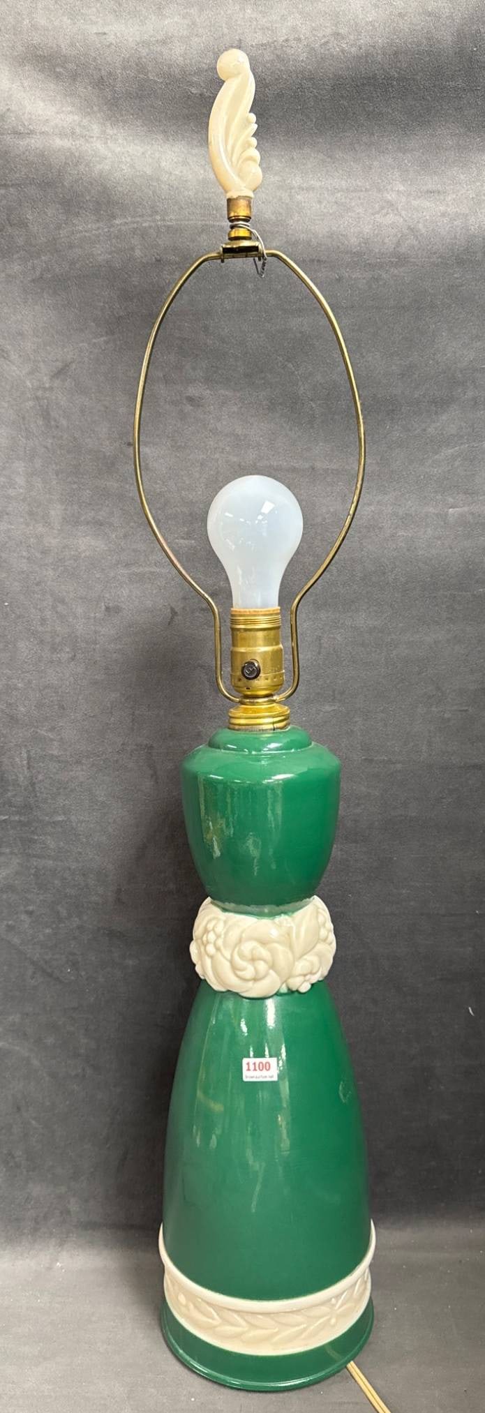 Aladdin Alacite Glass Green Table Lamp (1 of 6)
