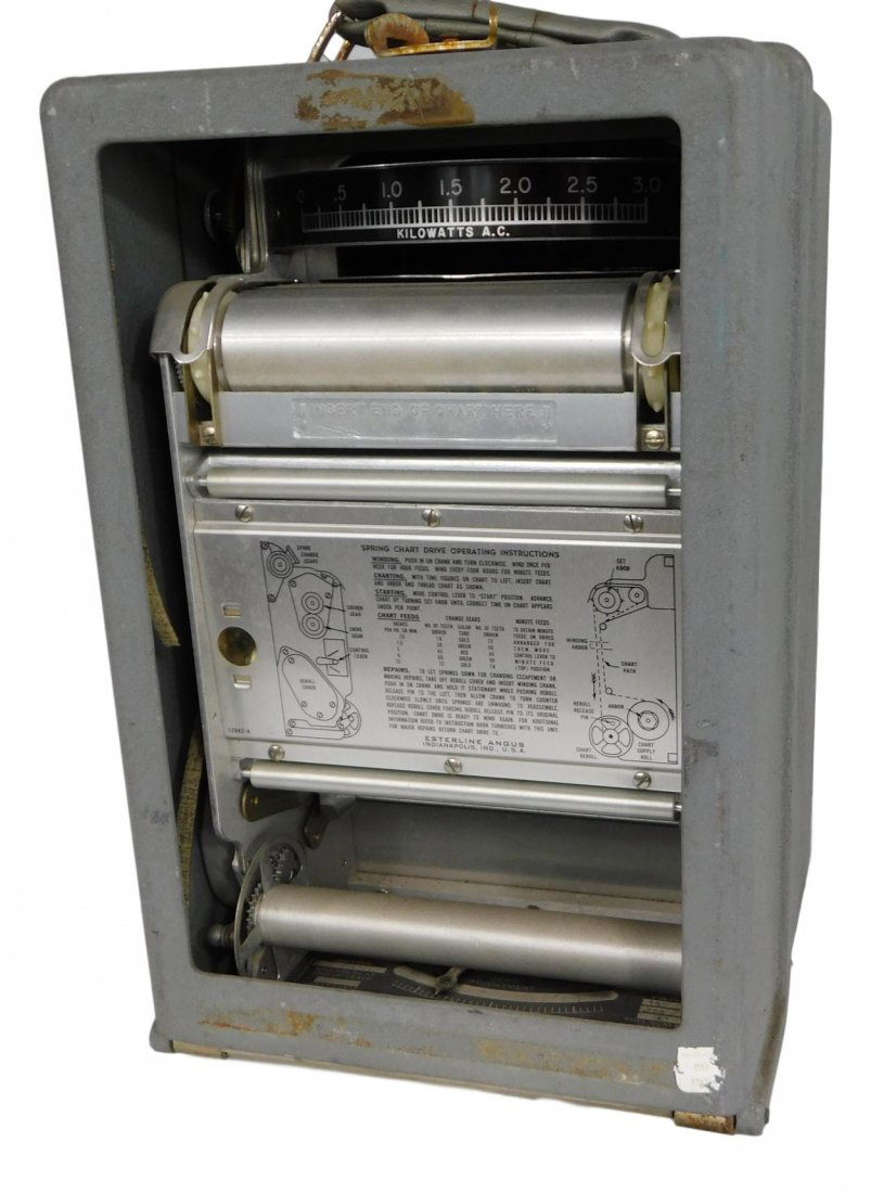 Nasa Apollo Mission Chart Recorder Graphic Watt Meter (1 of 7)
