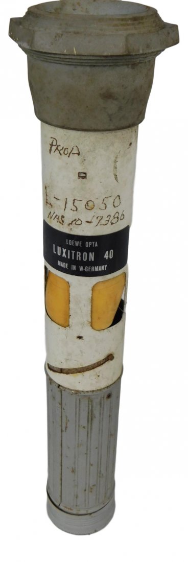 Nasa Apollo Mission Space Specialized Flashlight: Apollo Specialized Flashlight Luxitorn 49 Made By Loewe Ospta Made in Germany Nasa Tag 10-7386All items from the Estate of Charlie Bell space auction in May of 2000