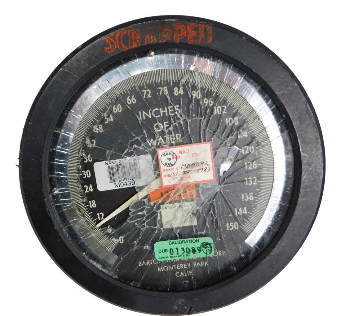 Nasa Apollo Mission Pressure Gauge  Inches Of Water (1 of 2)
