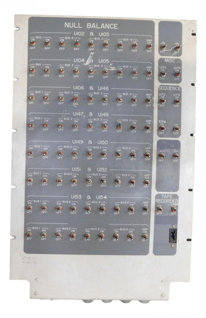 Nasa Apollo  Atlas Missile  Null Balance Panel (1 of 8)