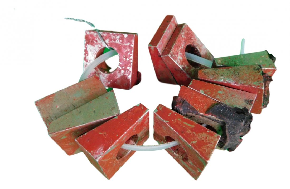 Flown Space Shuttle 11 Solid Rocket Booster Blocks (1 of 2)