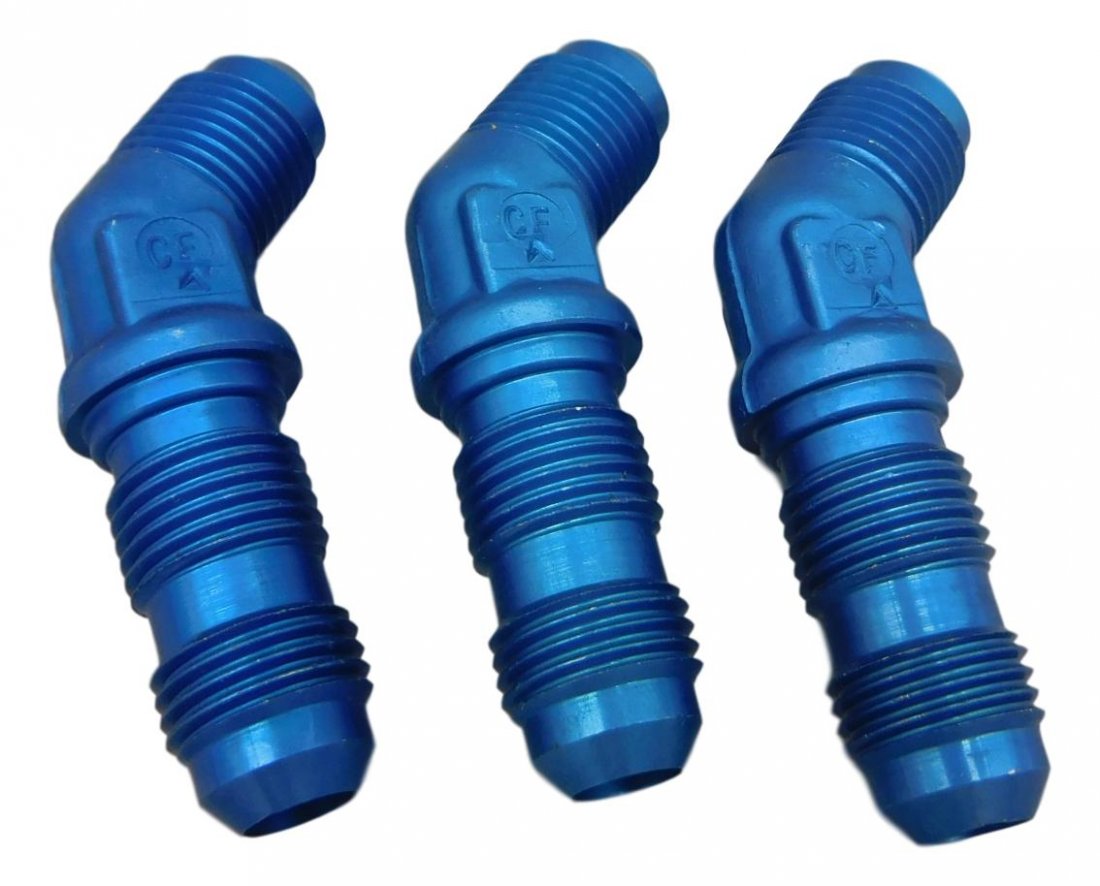 Nasa  3 Blue Aluminum Liquid Oxygen Space Hardware (1 of 3)