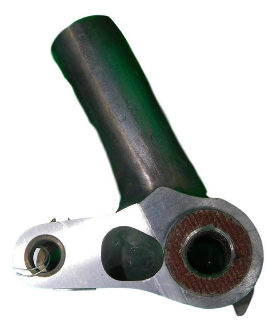 FLOWN NASA SPACE SHUTTLE ORBITER BELT CRANK: FLOWN NASA Space Shuttle Mission Orbiter Belt Crank Made by North American Aviation Part No V070-553364-002 Piece is 2 1/2“ by 4 1/2“ by 2 1/2“ All items from the Estate of Charles B