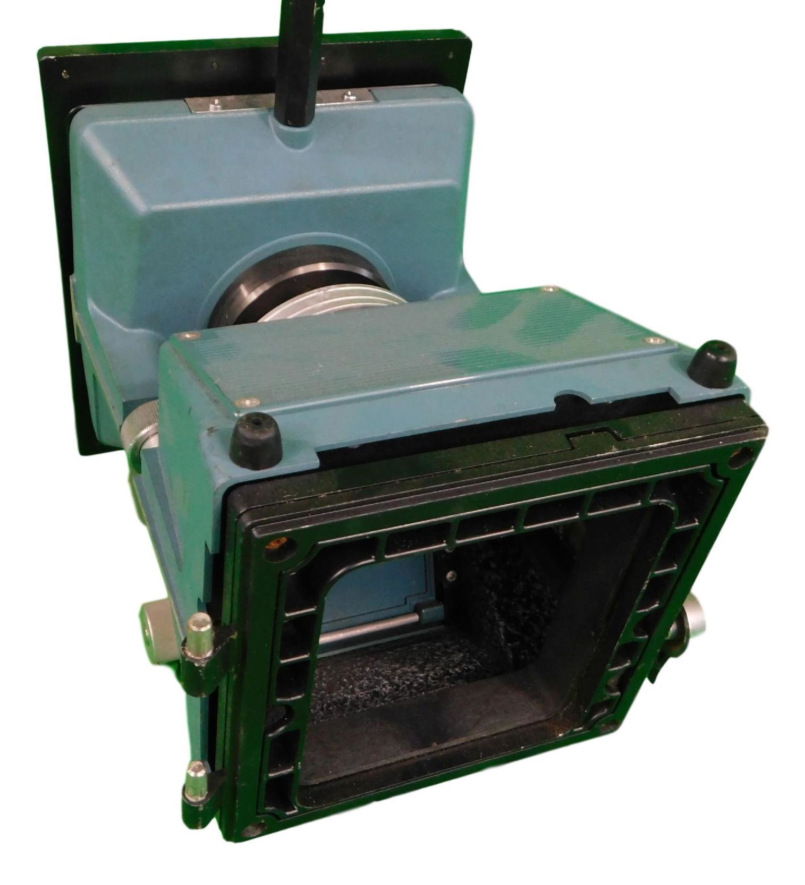 NASA SPACE SHUTTLE OSCILLOSCOPE CAMERA: NASA Space Shuttle Mission Oscilloscope Camera Made by Tectronix Part No Type C-27 Piece is 12" by 12" by 6 1/2“ All items from the Estate of Charles Bell space auction in May of 2000All i