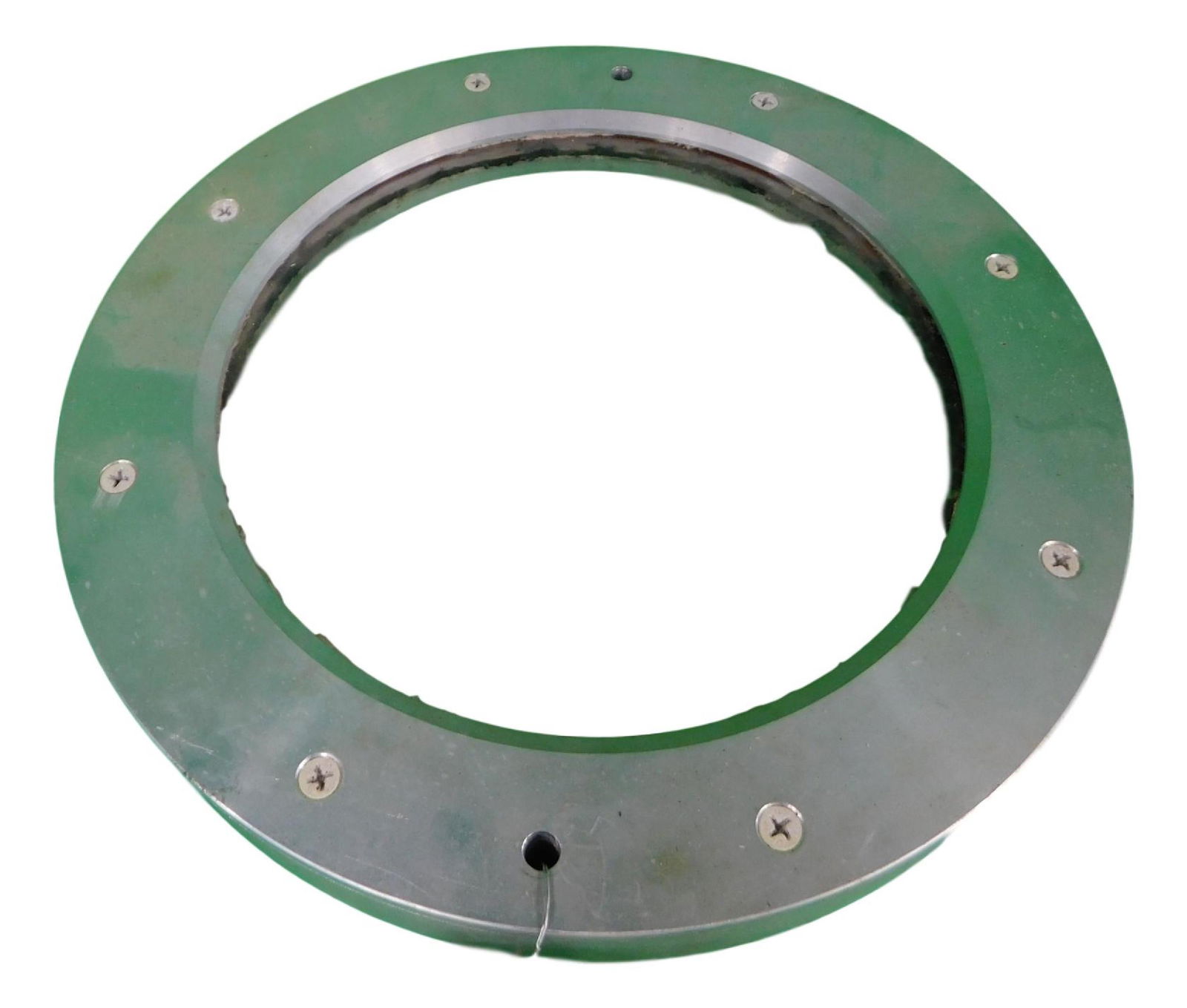 NASA-Apollo Mission Circular Glass Viewing Port: Posable Flown NASA-Apollo Mission item Circular Glass Viewing Port piece is 1 1/2" by 11 1/4" by 11 1/4" All items from the state of Charles Bell space auction in May of 2000All item for this Auction