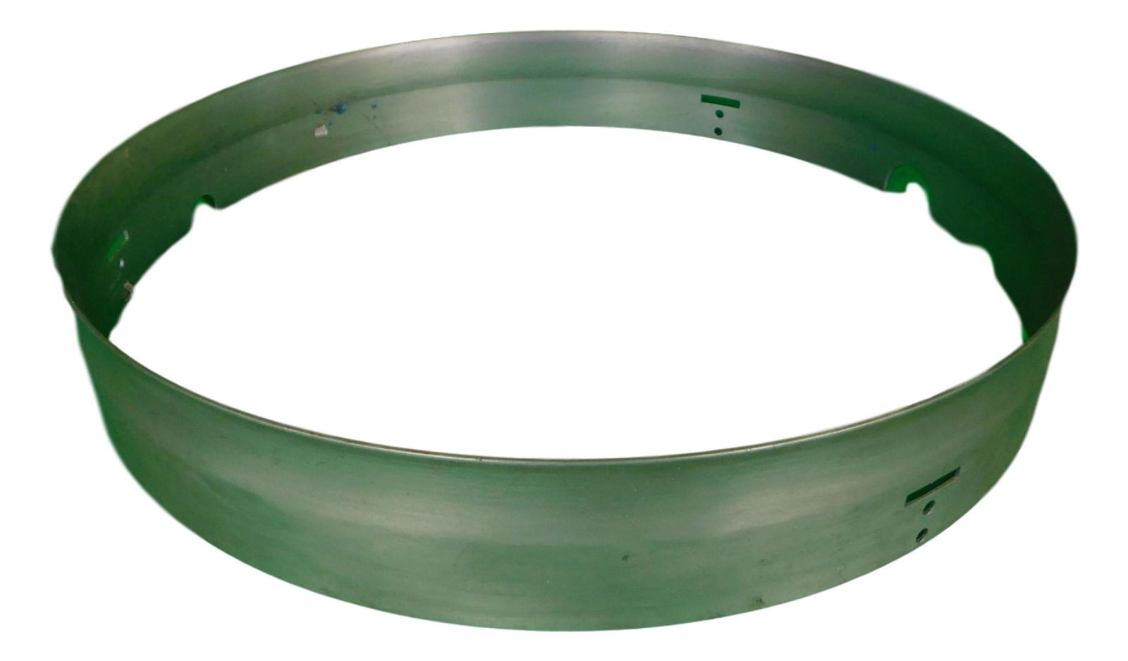 NASA SPACE SHUTTLE ANODIZED ALUMINUM SUPPORT RING: NASA Space Shuttle Anodized Aluminum Support Ring Made by N/A Part No N/A Piece is 2 3/4“ by 16 1/4“ by 16 1/4“ All items from the Estate of Charles Bell space auction in May of 2000