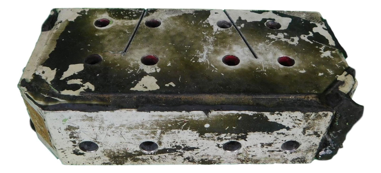 FLOWN NASA SPACE SHUTTLE SOLID ROCKET BOOSTER SUPPORT: FLOWN NASA Space Shuttle Mission Solid Rocket Booster Support Bracket Made by Thiakol Part No 46 Piece is 1 1/4“ by 5“ by 2 3/4“ All items from the Estate of Charles Bell space aucti