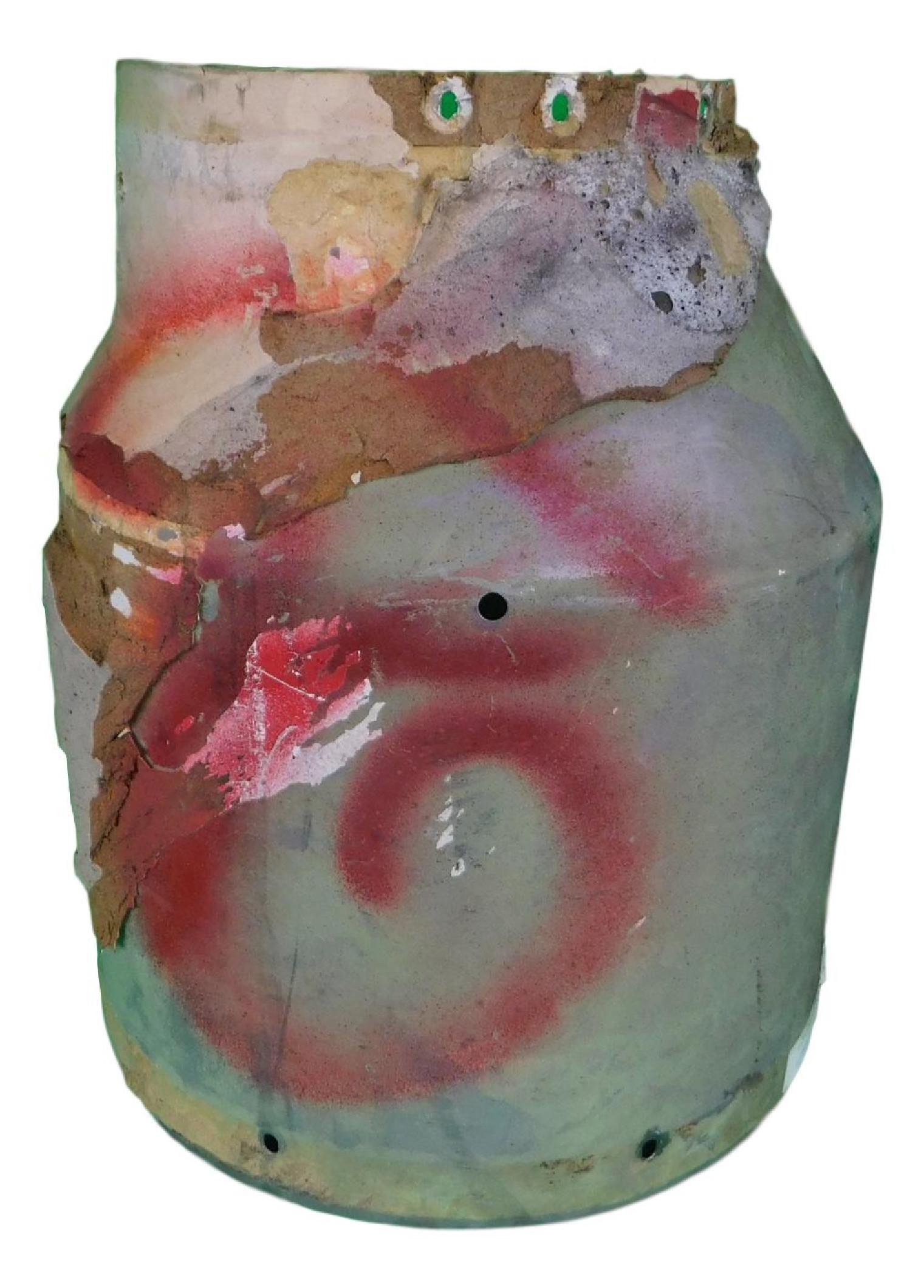 FLOWN NASA SPACE SHUTTLE SOLID ROCKET BOOSTER: FLOWN NASA Space Shuttle Mission Solid Rocket Booster Aerodynamic Cover Made by Thiakol Part No N/A Piece is 17 1/2“ by 14 1/2“ by 14 1/2“ All items from the Estate of Charles Bell s