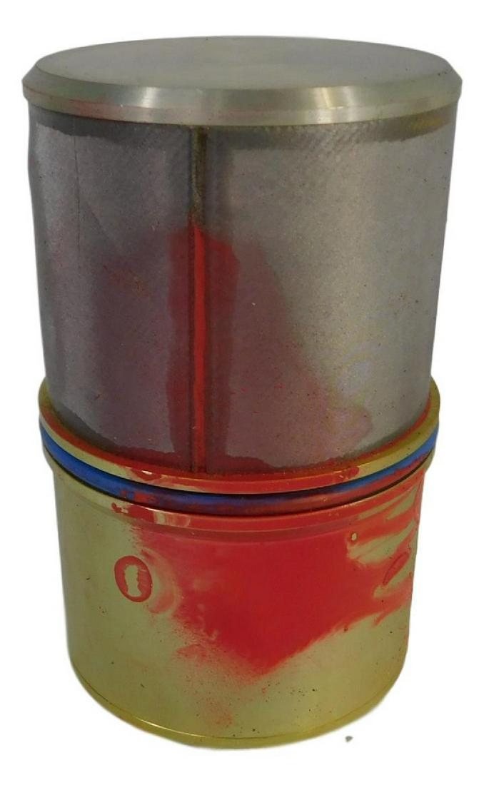 FLOWN NASA SPACE SHUTTLE FILTER CARTRIDGE ASSEMBLY: FLOWN NASA Space Shuttle Mission Filter Cartridge Assembly Made by N/A Part No N/A Piece is 6 1/2“ by 3 1/4“ by 3 1/4“ All items from the Estate of Charles Bell space auction in May