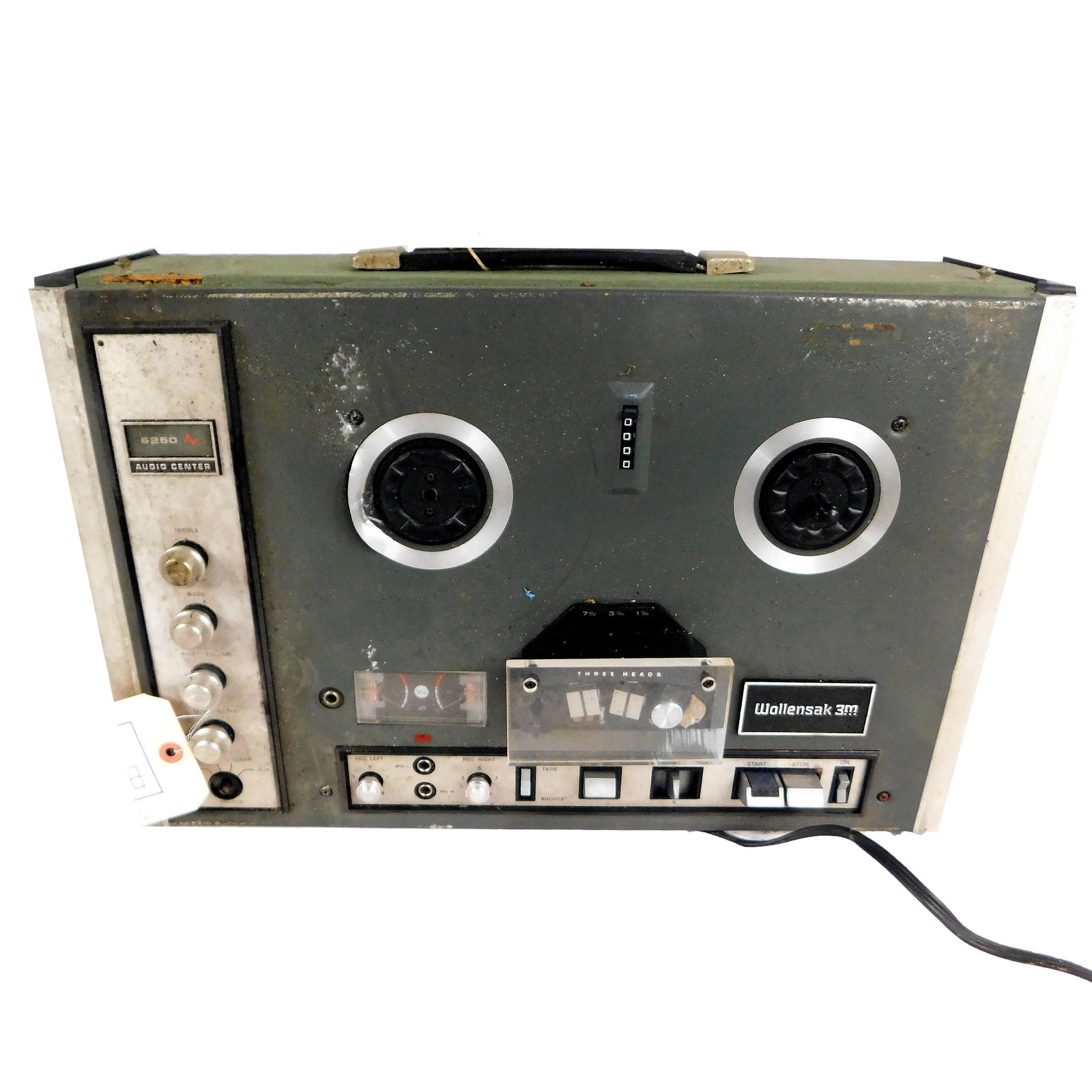 NASA SPACE SHUTTLE REEL-TO-REEL TAPE RECORDER: NASA Space Shuttle Mission Reel-To-Reel Tape Recorder Made by Wolensak 3M Part No Model 6250 Piece is 7“ by 20 1/2“ by 12 1/2“ All items from the Estate of Charles Bell space auction