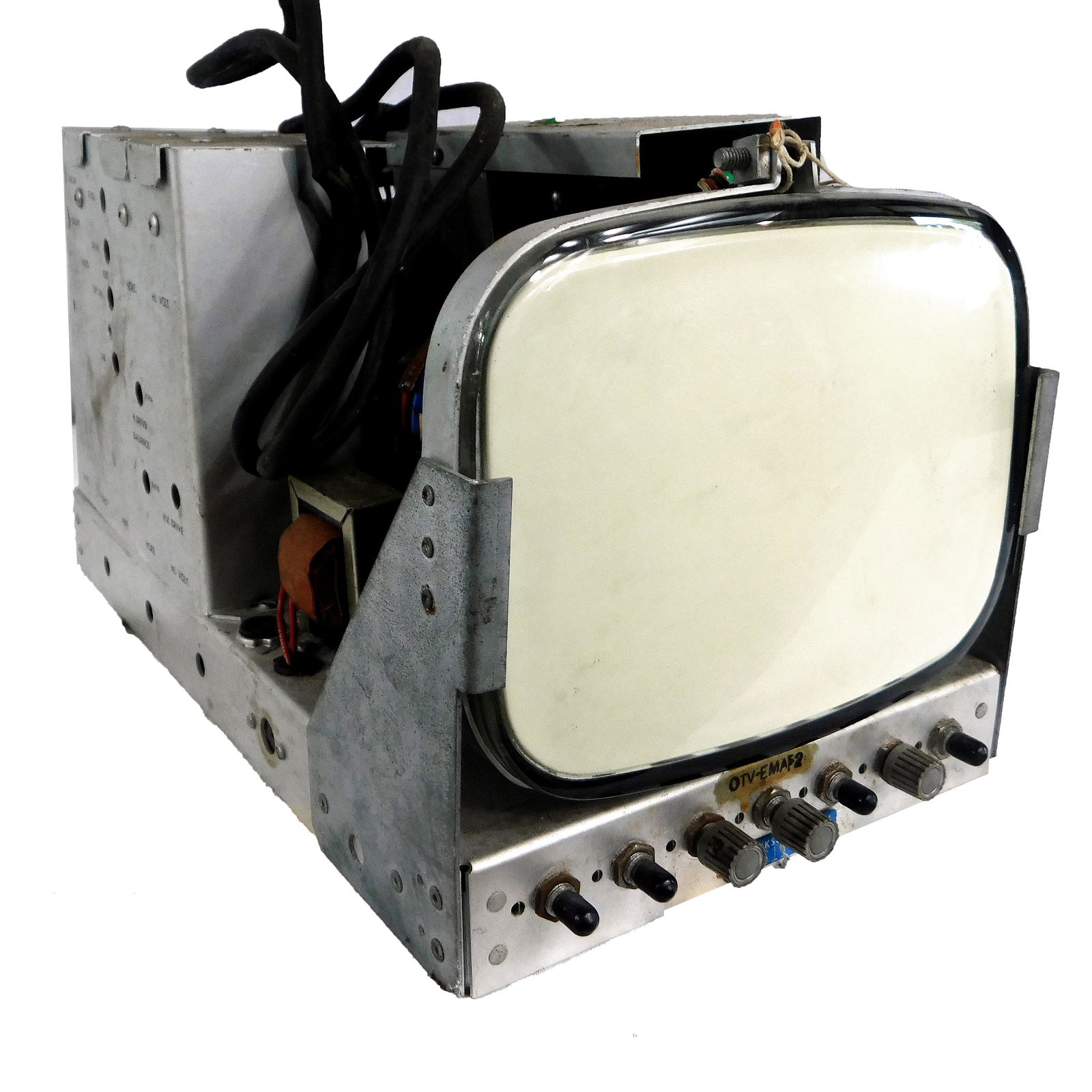 NASA APOLLO TELEVISION MONITOR: NASA Apollo Mission Television Monitor by Miratel Part No TPB8RT/10 Piece is 8 1/2“ by 15 1/4“ by 8 3/4“ All items from the Estate of Charles Bell space auction in May of 2000 All item for this