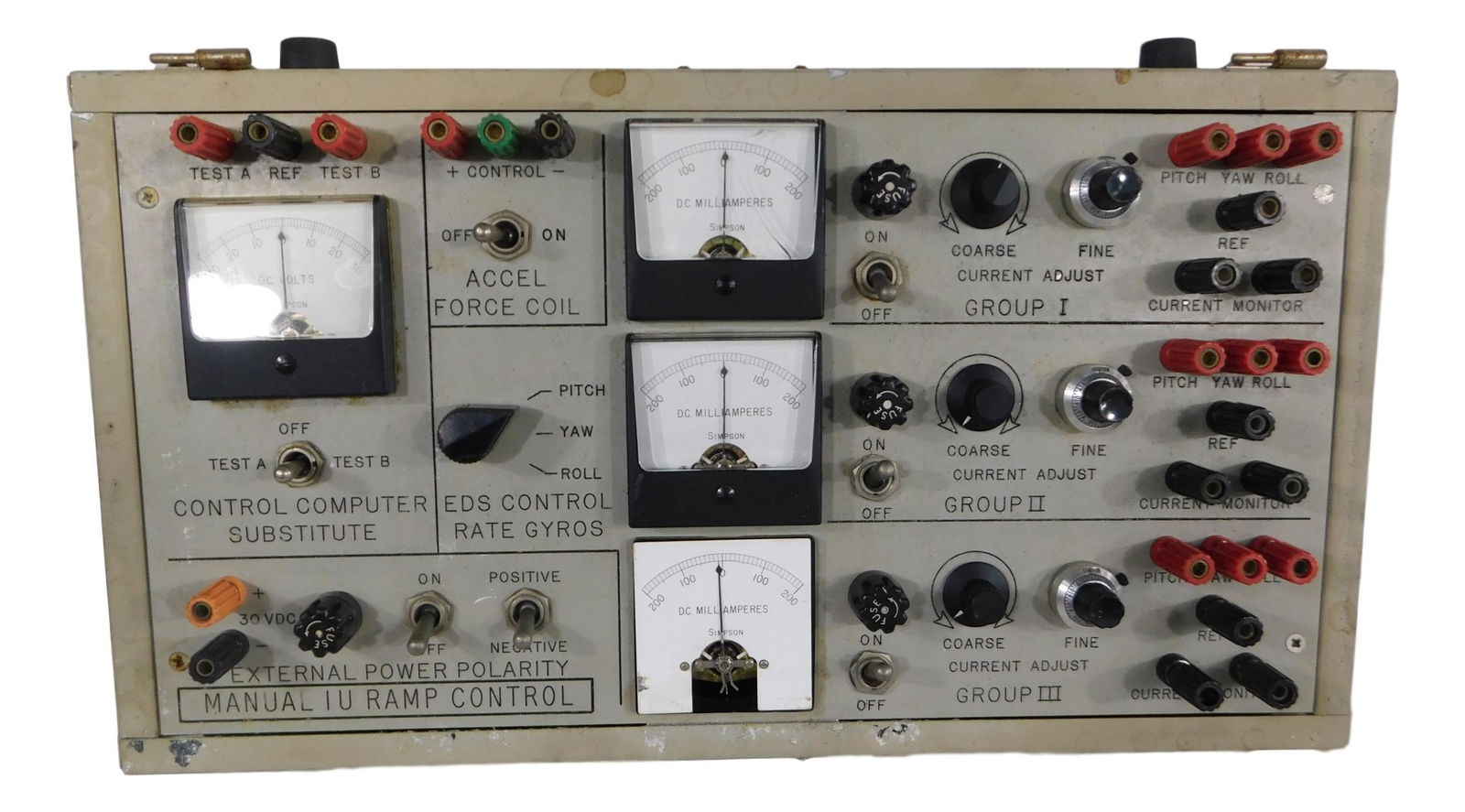 NASA APOLLO MISSION MANUAL IU RAMP CONTROL -SATURN (1 of 6)
