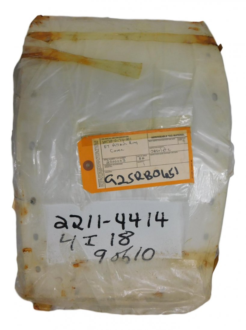 NASA FLOWN  SPACE SHUTTLE ET ATACH RING COVER (1 of 6)