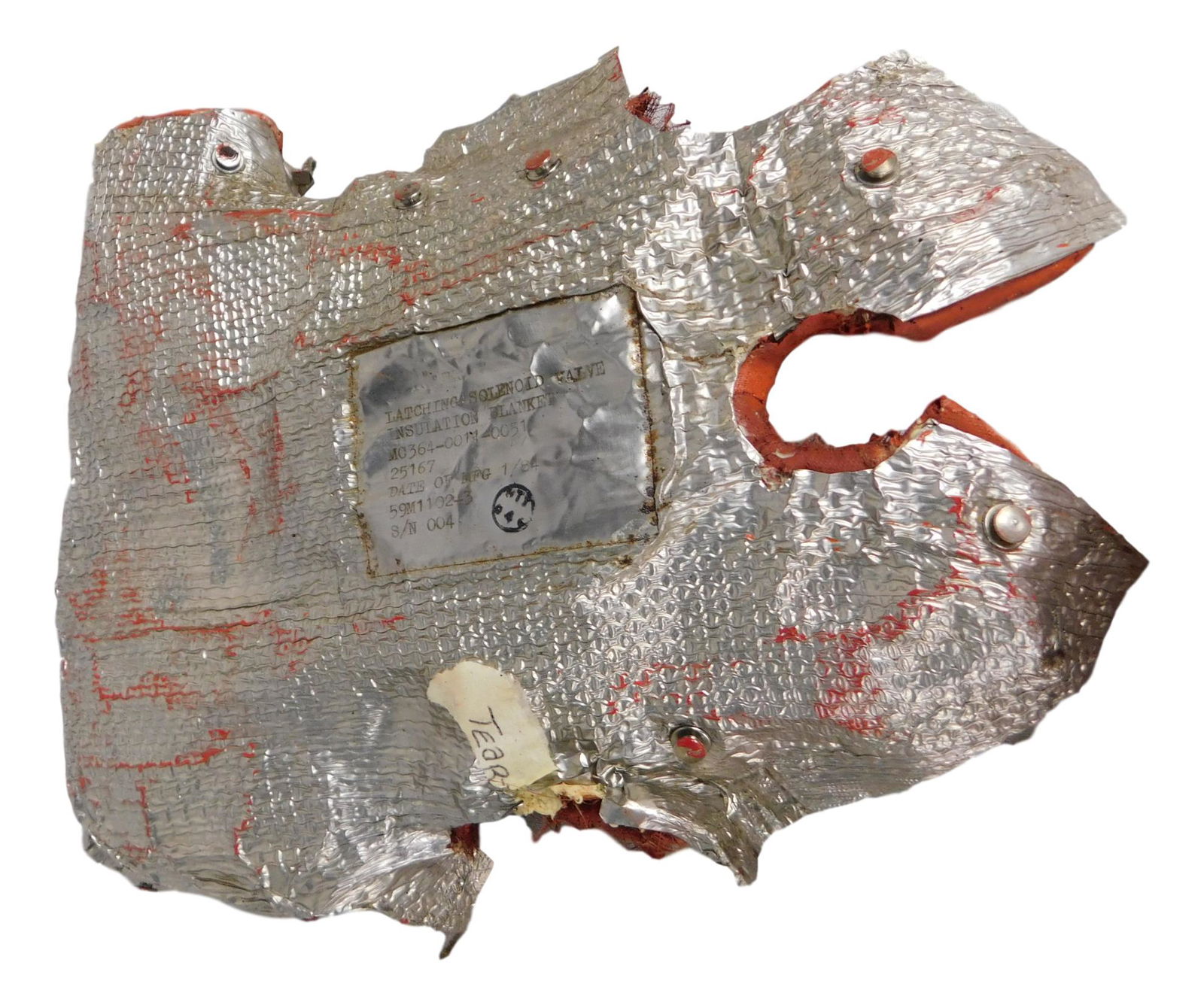 NASA FLOWN  INSULATION BLANKET, LATCHING, SOLENOID (1 of 6)