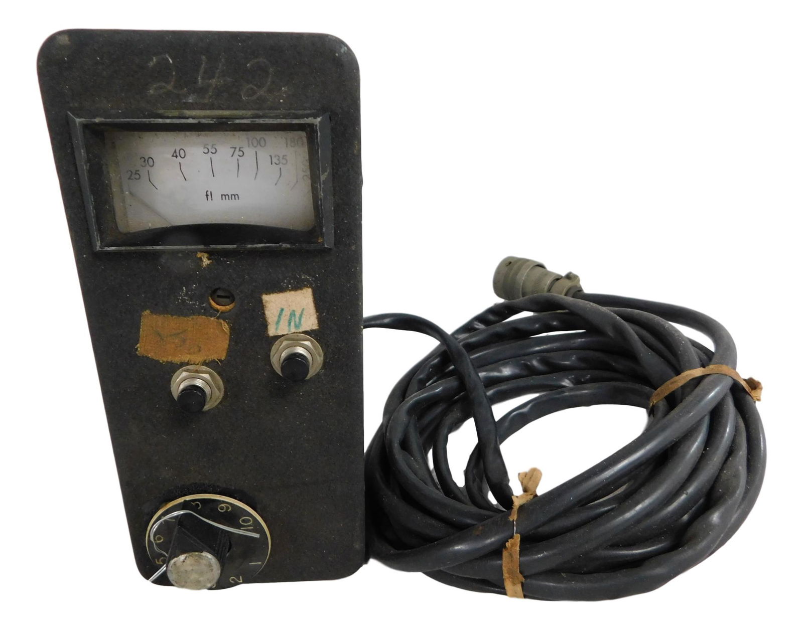 NASA APOLLO MISSION FLOWMETER: NASA Apollo Mission Flowmeter Part No 242 Piece is 7" by 2 1/2" by 3" All items from the Estate of Charles Bell space auction in May of 2000 All item for this Auction Located in Orlando Florida Wareho