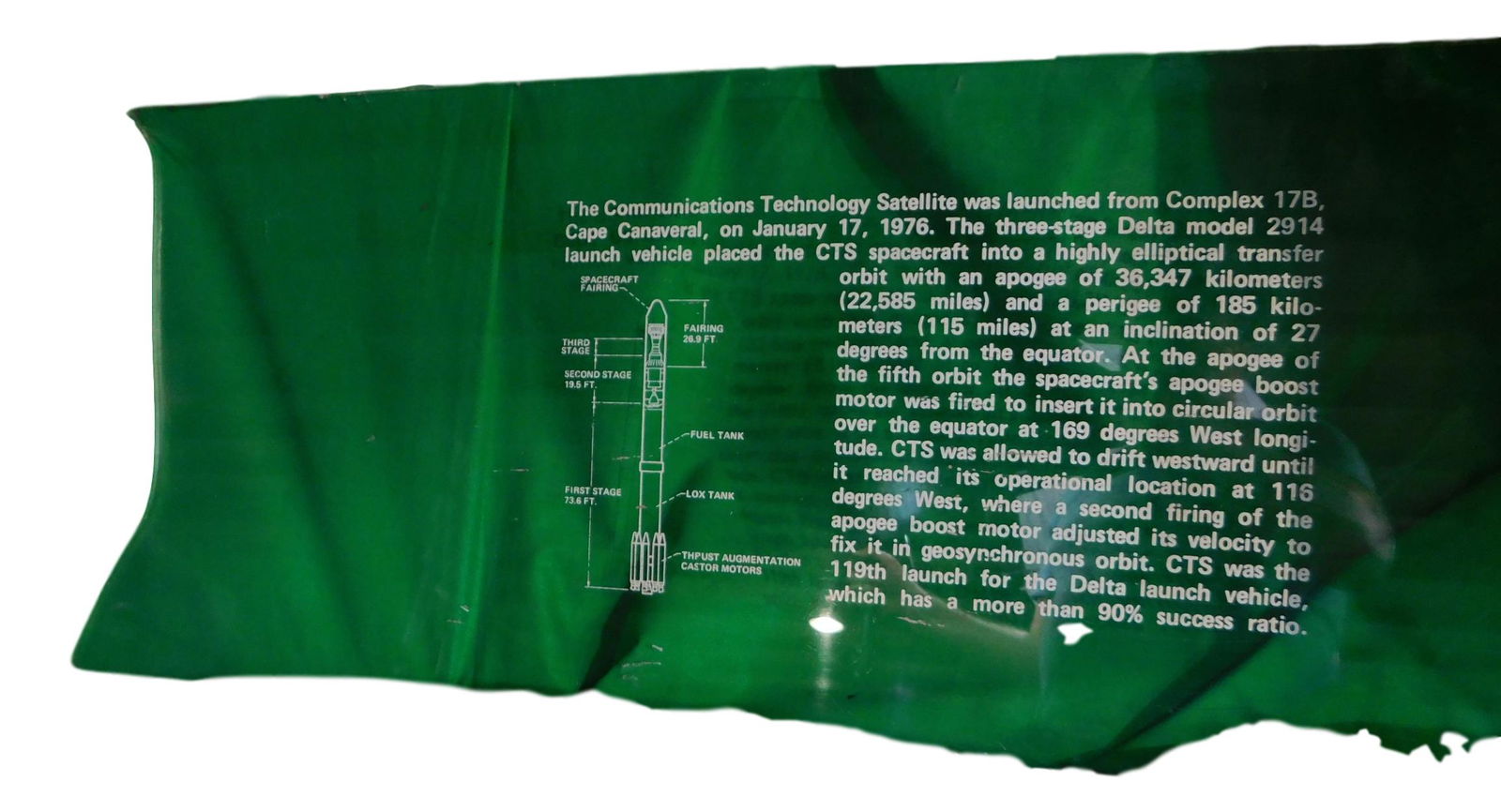 NASA  COMMSAT/ DELTA LAUNCH VEHICLE SIGN (1 of 4)