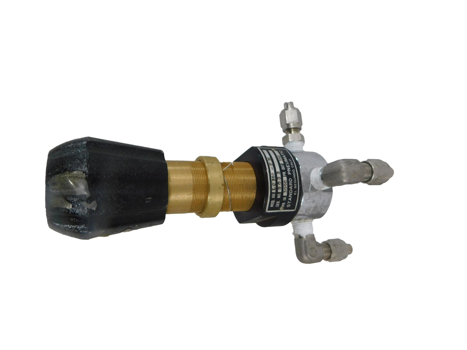 NASA Space Shuttle Pnuematic Regulator Manufacturer: (1 of 4)