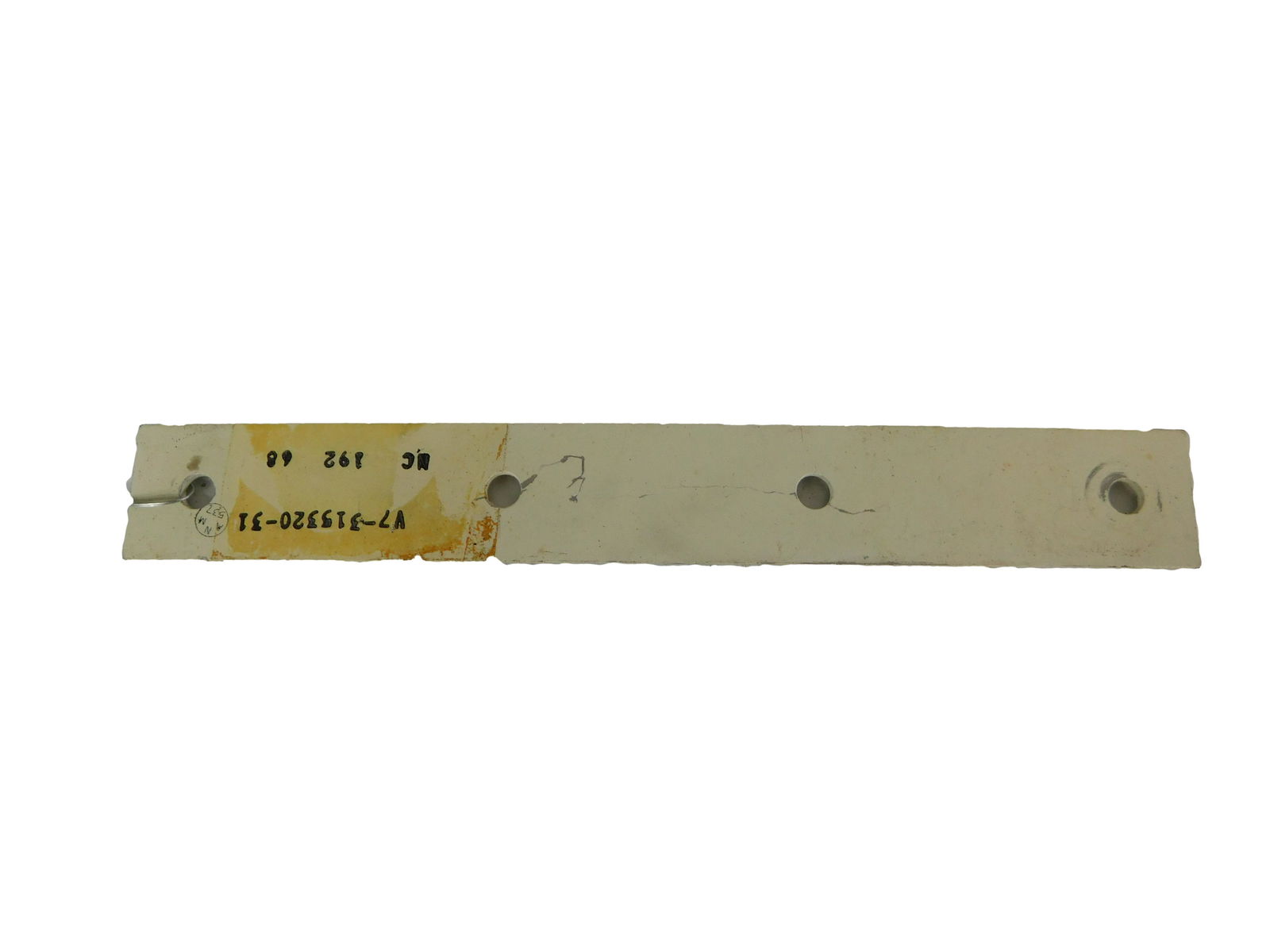 NASA Flown Space Shuttle Support Plate Manufacturer: (1 of 4)