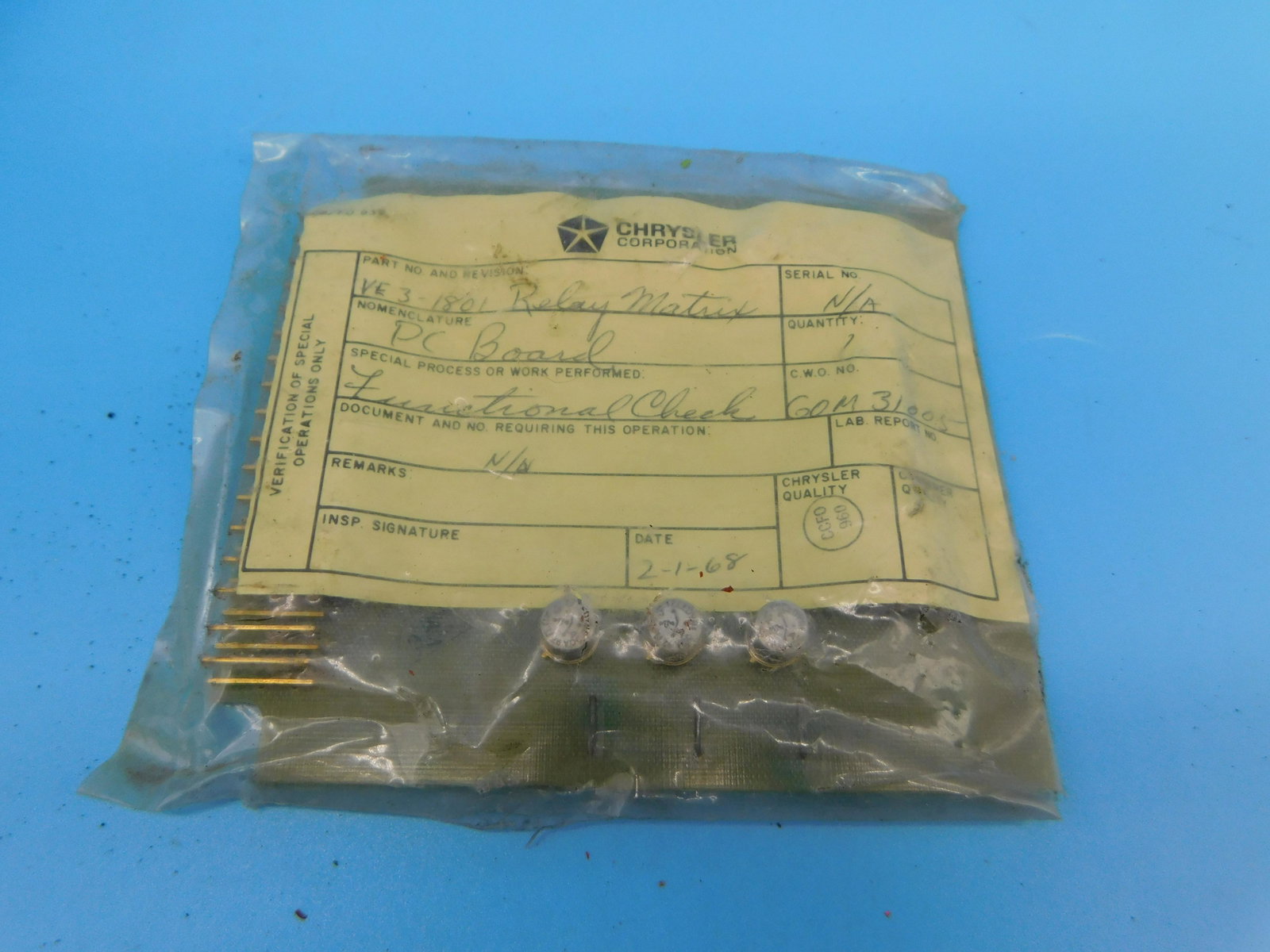 NASA UNIDENTIFIED SPACE ITEM NO RESERVE: NASA Unidentified items up for auction. All items from NASA; some APOLLO, some Space Shuttle possible flown items. You will have to be the judge on these. All items from the Estate of Charles Bell spa