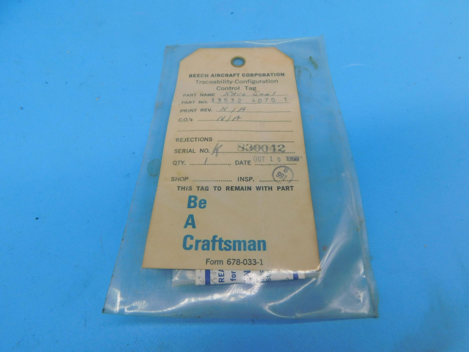 NASA UNIDENTIFIED SPACE ITEM NO RESERVE: NASA Unidentified items up for auction. All items from NASA; some APOLLO, some Space Shuttle possible flown items. You will have to be the judge on these. All items from the Estate of Charles Bell spa