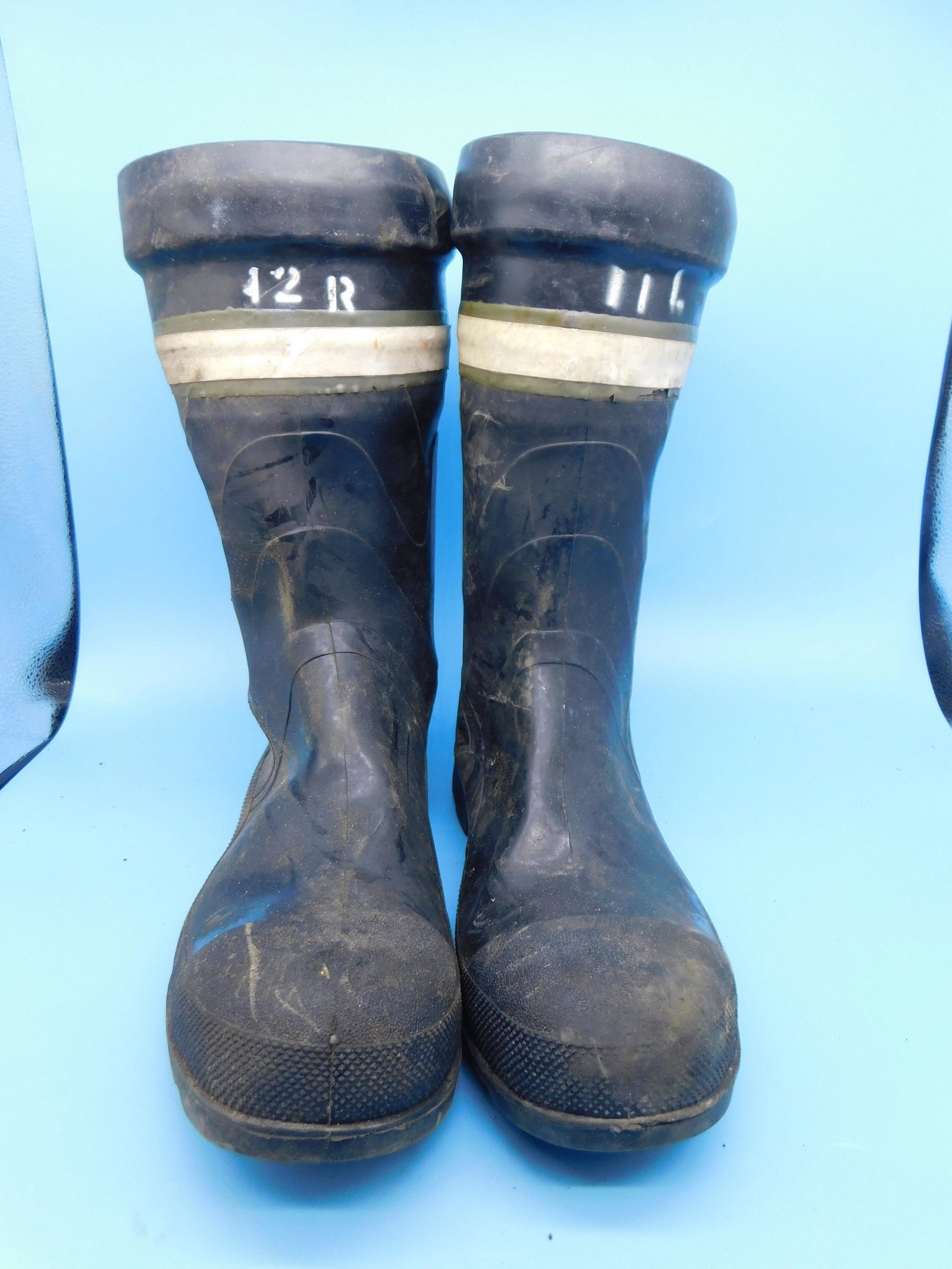 NASA APOLLO ROCKET FUEL HANDLER BOOTS: NASA APOLLO ROCKET FUEL HANDLER BOOTS. All items from NASA; some APOLLO, some Space Shuttle possible flown items. You will have to be the judge on these. All items from the Estate of Charles Bell spac