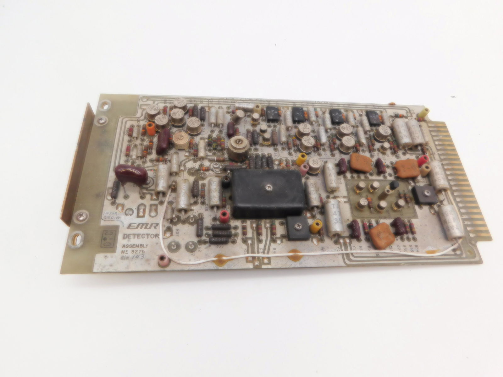 NASA APOLLO EMR DETECTOR ASSEMBLY COMPUTER BOARD: NASA Apollo Mission EMR Detector Assembly Computer Board All items are from the Estate of Charles Bell space auction in May of 2000 All item for this Auction Located in in Hollywood Florida Warehouse