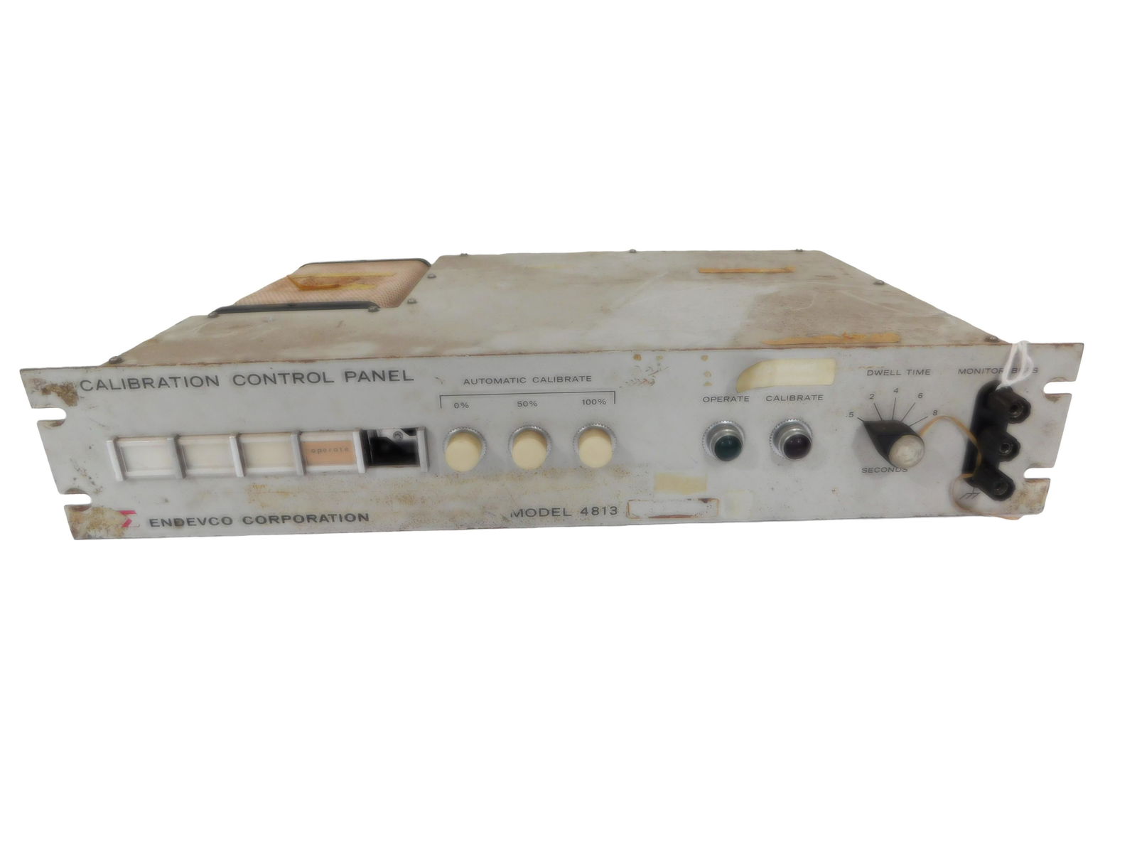 NASA APOLLO CALIBRATION CONTROL PANEL: NASA Apollo Mission Calibration Control Panel Manufacturer Endemco Part No 4813 All items are from the Estate of Charles Bell space auction in May of 2000 All item for this Auction Located in in Holly