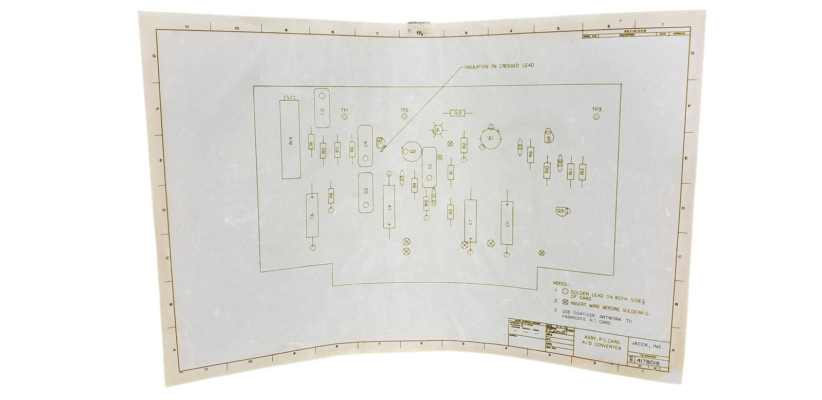 NASA APOLLO BLUEPRINT SCHEMATIC: NASA Apollo Mission Blueprint Schematic Piece is 17 1/2" x 11 1/2" All items are from the Estate of Charles Bell space auction in May of 2000 All item for this Auction Located in in Hollywood Florida