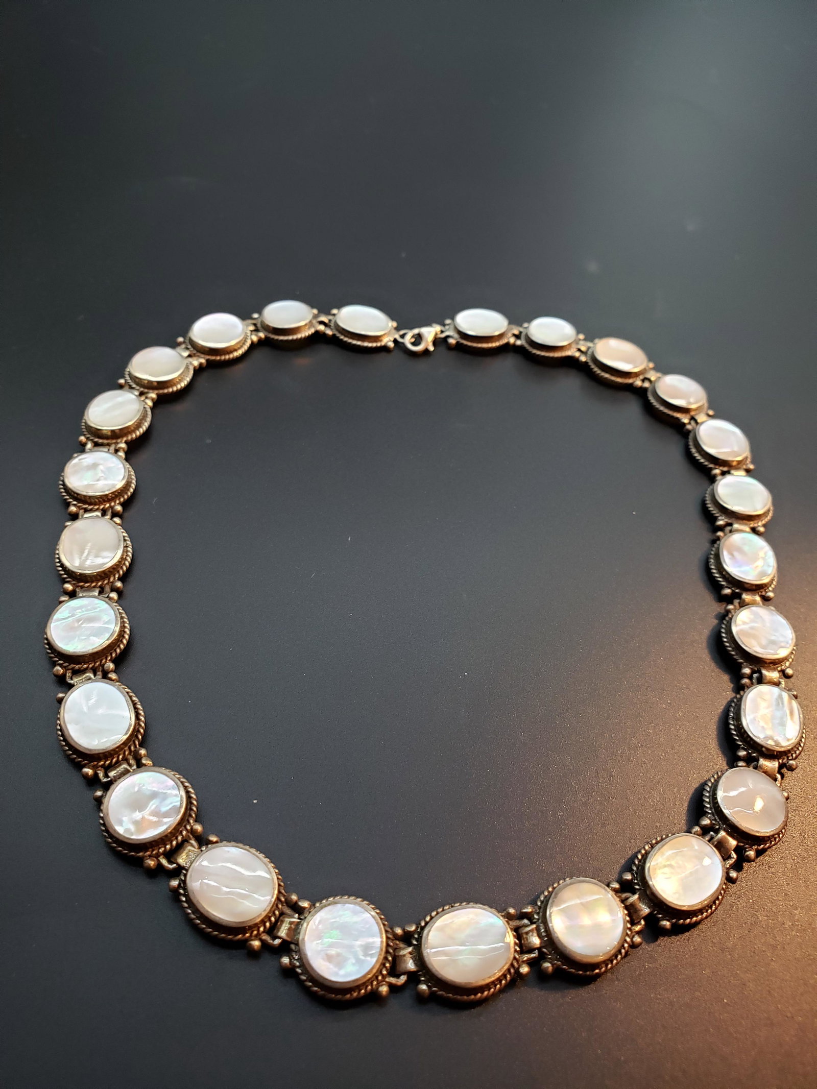 VINTAGE MOON NECKLACE: VIntage Moon Necklace Sterling ? Piece is 16" All items for this Auction Located in in Hollywood Florida Warehouse For Shipping Call today for quote they have item numbers and Pak Mail is available fo