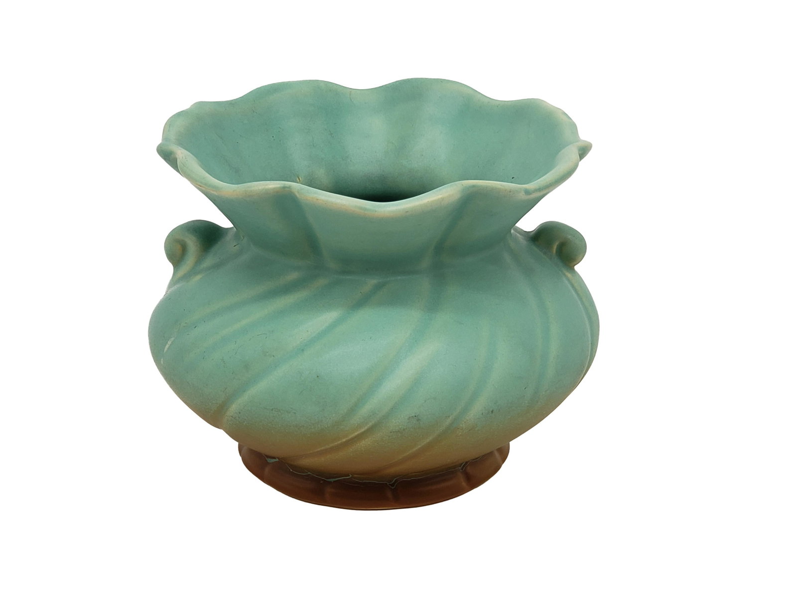 ANTIQUE WELLER POTTERY VASE: Antique Weller Pottery Vase Piece is 4 1/4" x 4 1/4" All items from this Auction Located in in Hollywood Florida Warehouse For Shipping Call today for quote they have item numbers and Pak Mail is avai