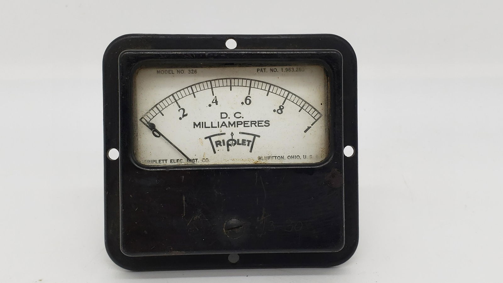 NASA APOLLO MILLIAMPERES GAUGE (1 of 6)