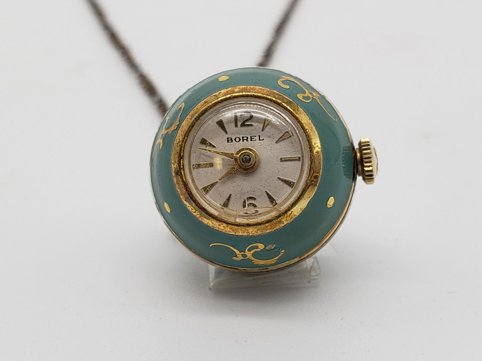 ANTIQUE ENAMELED PENDANT WATCH (1 of 6)