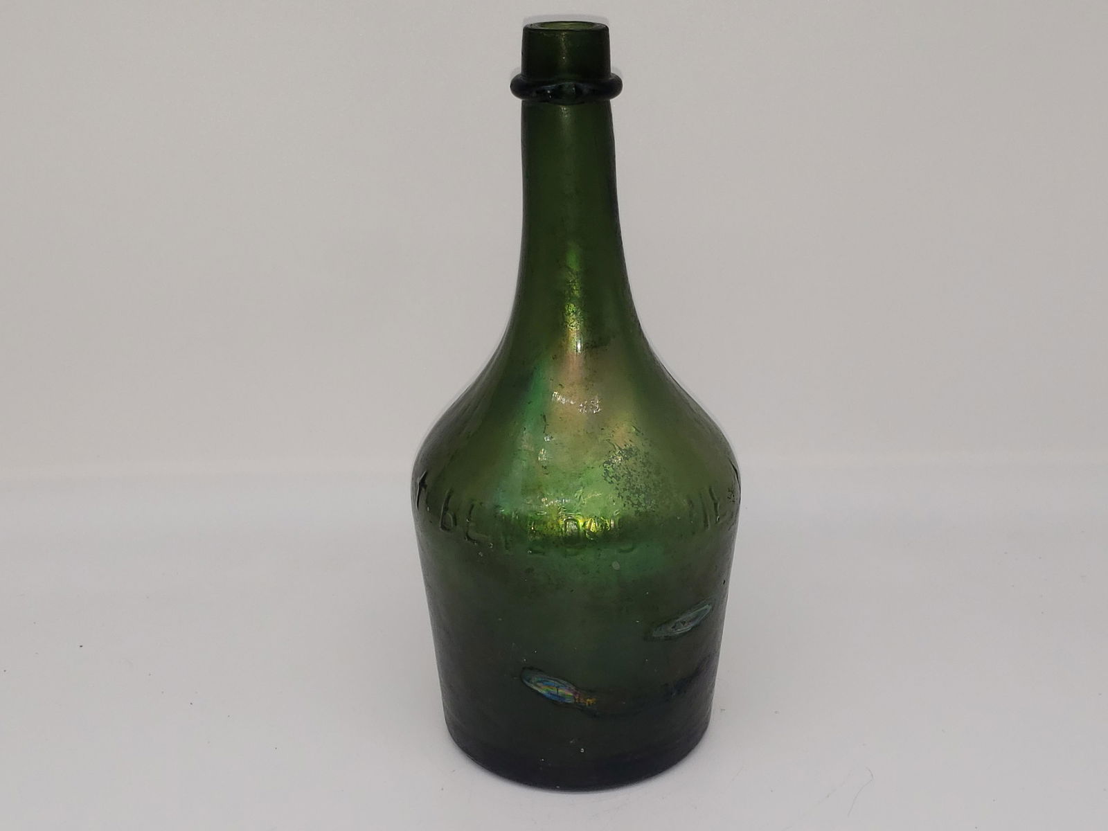 ANTIQUE OCEAN FIND BENEDICTINE GREEN LIQUOR BOTTLE (1 of 7)