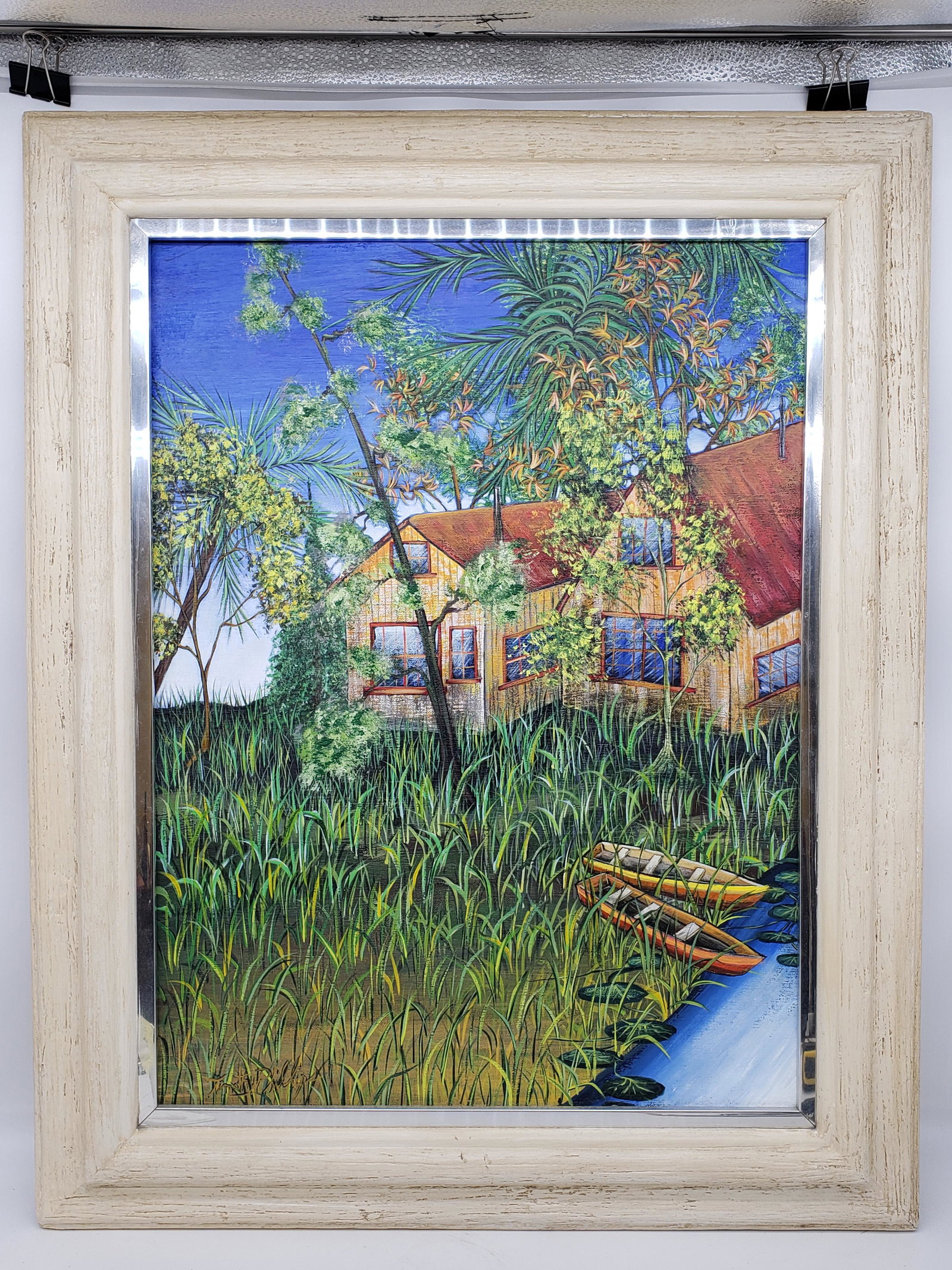 KEY WEST TIMOTHY PHILLIPS OIL ON BOARD TITLED "LAST: Key West Timothy Phillips Oil on Board Titled "Last Call" 2003 Frame is 30 1/2" x 24 1/2" Board is 24" x 18" All items from this Auction Located in in Hollywood Florida Warehouse For Shipping Call tod