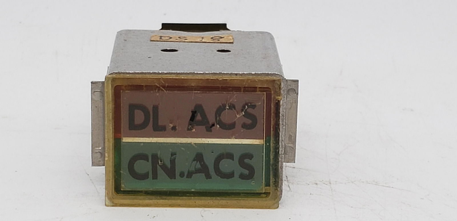 NASA FLOWN APOLLO D.L. ACS- C.N. ACS ALERT SWITCH: NASA Flown Apollo D.L. ACS-C.N. ACS Alert Switch Piece is 2" x 1 1/8" All items are from the Estate of Charles Bell space auction in May of 2000 All items from this Auction Located in in Hollywood Flo