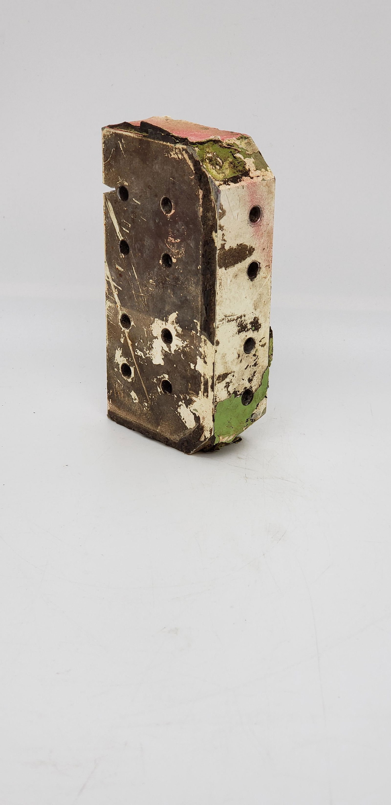 NASA FLOWN SHUTTLE SOLID ROCKET BOOSTER SUPPORT BRACKET: NASA Flown Space Shuttle Solid Rocket Booster Support Bracket Piece is 5" x 2 1/2" x 1 3/8" All items are from the Estate of Charles Bell space auction in May of 2000 All items from this Auction Locat