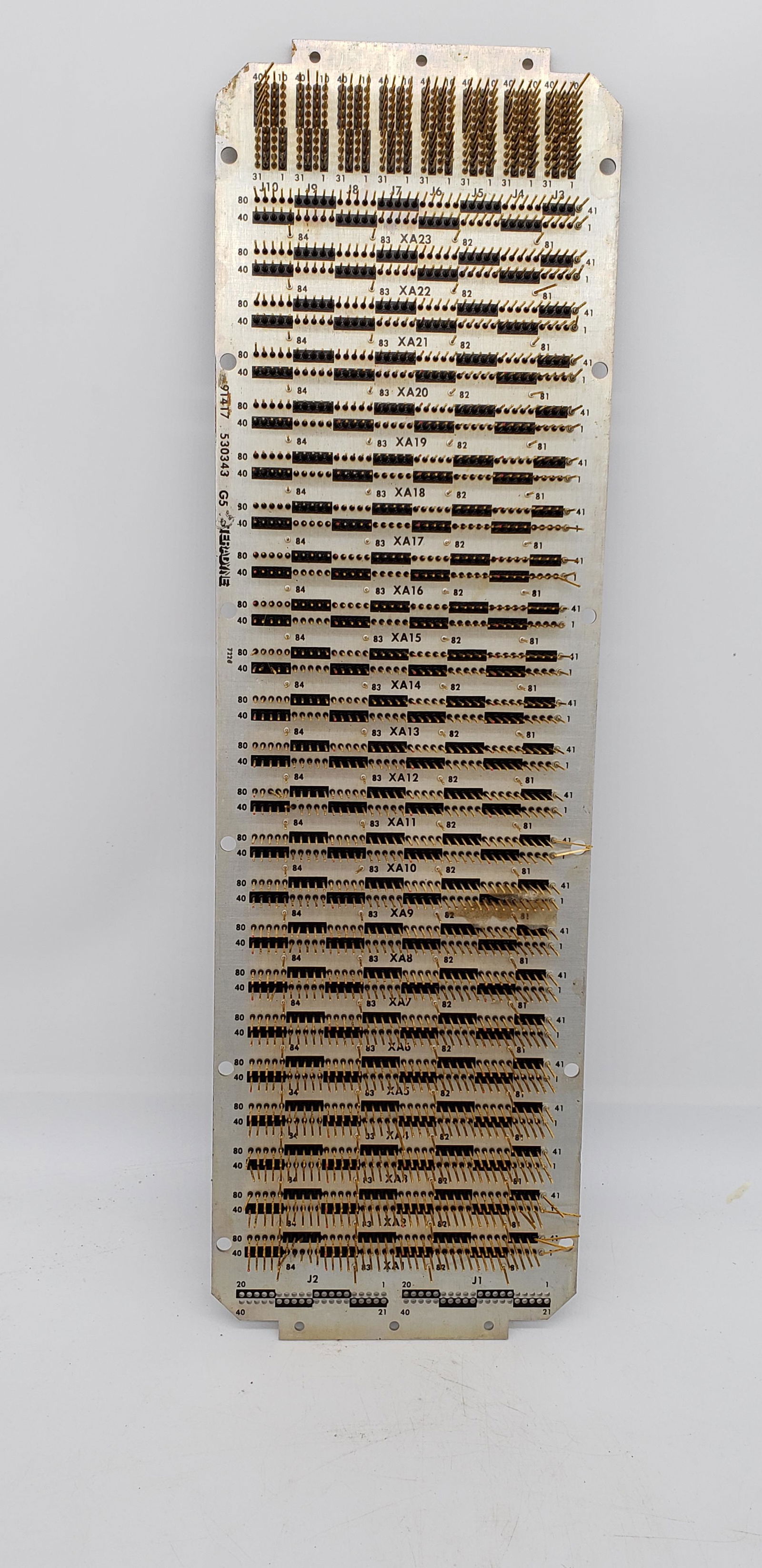 NASA APOLLO CIRCUIT BOARD: NASA Apollo Circuit Board Piece is 16" x 5 1/2" x 1 1/2" All items are from the Estate of Charles Bell space auction in May of 2000 All items from this Auction Located in in Hollywood Florida Warehous