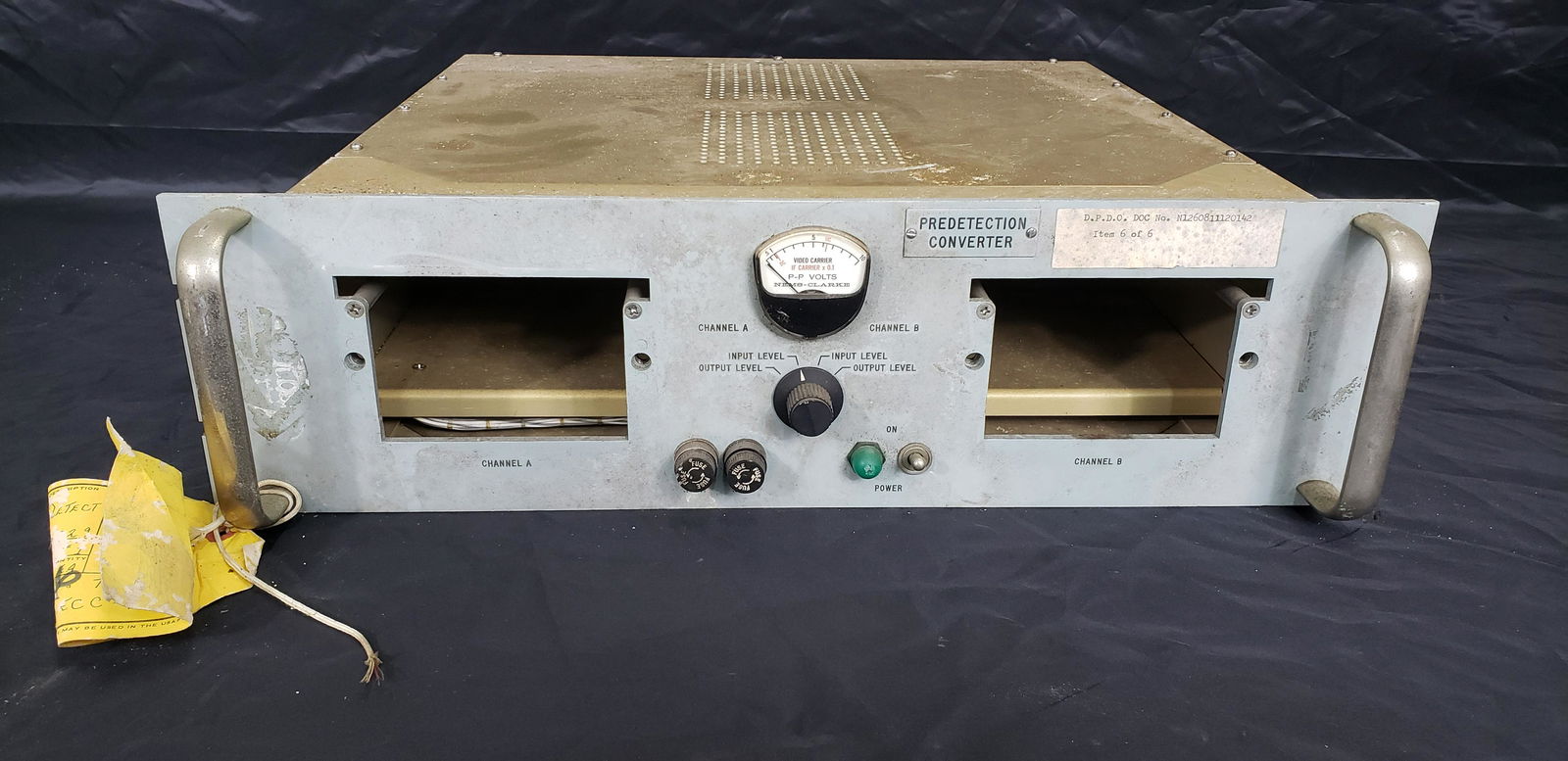 NASA APOLLO PRE DETECTOR CONVERTOR: NASA Apollo Pre Detector Converter Manufacturer Nems Corp Piece is 19" x 14 1/2" x 5 1/4" All items are from the Estate of Charles Bell space auction in May of 2000 All items from this Auction Located