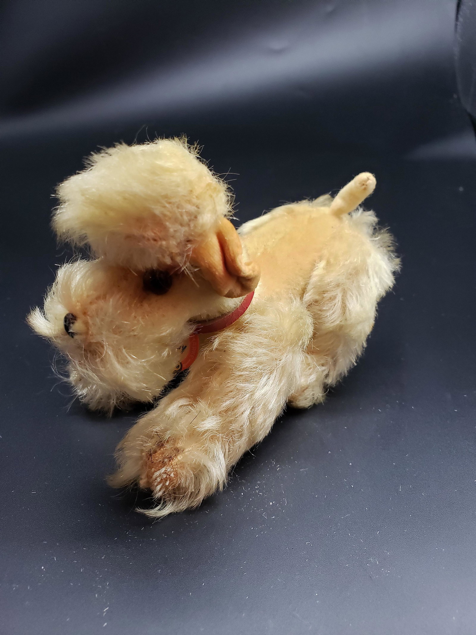 STEIFF DOG SNOBBY WITH ORIGINAL TAG: Steiff Dog Snobby with Original Tag Piece is 4 1/2" x 5 1/2" All items from this Auction Located in in Hollywood Florida Warehouse For Shipping Call today for quote they have item numbers and Pak Mail