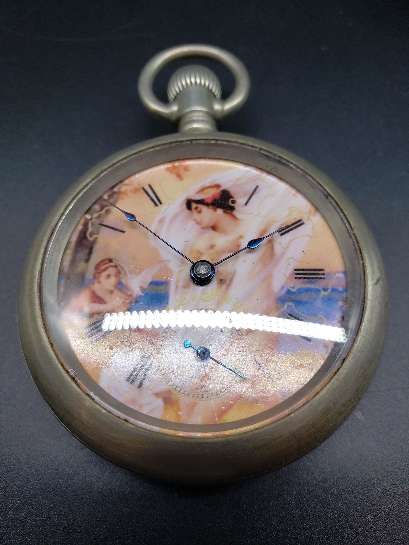 SKELETON SETH THOMAS POCKET WATCH WORKING: Skeleton Seth Thomas Pocket Watch Working Piece is 3 1/4" x 2 1/4" All items from this Auction Located in in Hollywood Florida Warehouse For Shipping Call today for quote they have item numbers and Pa