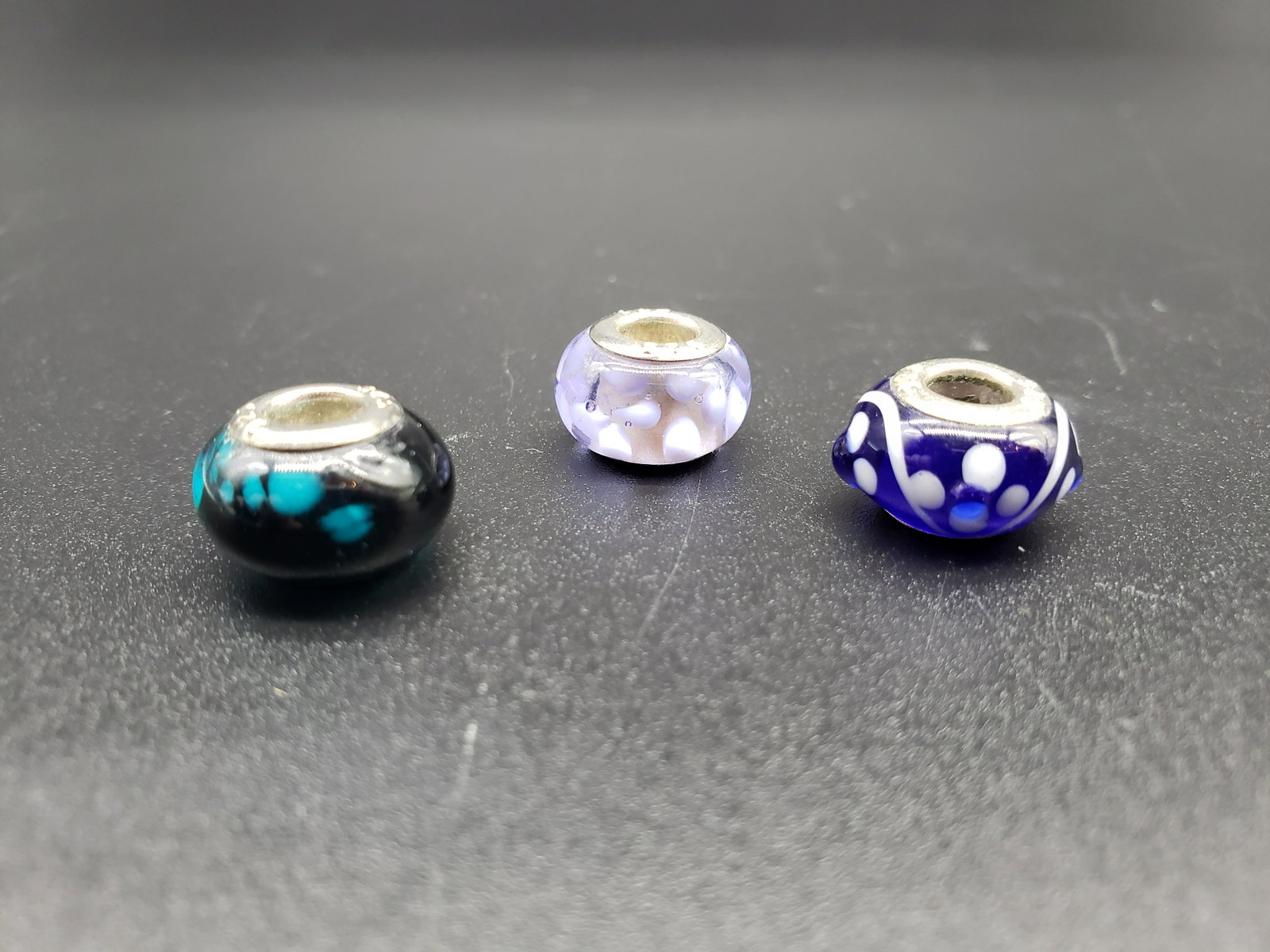 SET OF 3 PANDORA STERLING CHARMS: Set of 3 Pandora Sterling Charms Piece is 1/2" Across All items Located in in Hollywood Florida Warehouse For Shipping Call today for quote they have item numbers and Pak Mail is available for all you