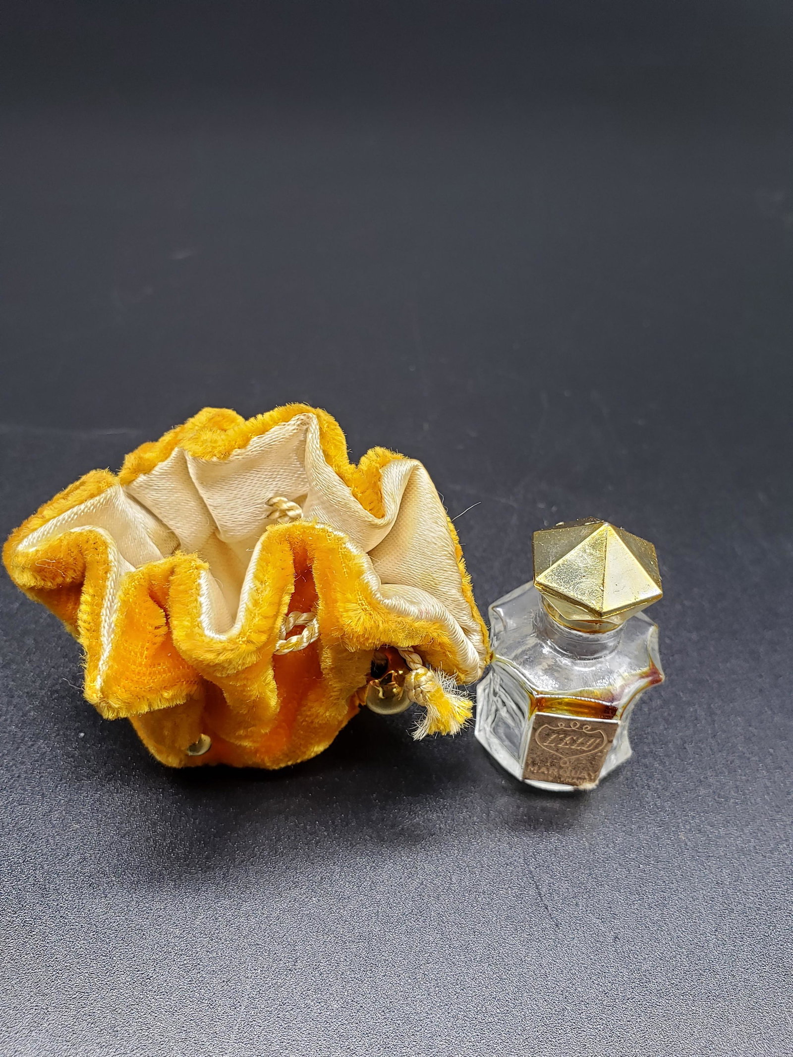 VINTAGE PERFUME L'ELU MARQUAY PARIS FRANCE: Vintage Perfume L'Elu Marquay Paris France Piece is 1 1/2" All items from this Auction Located in in Hollywood Florida Warehouse For Shipping Call today for quote they have item numbers and Pak Mail i