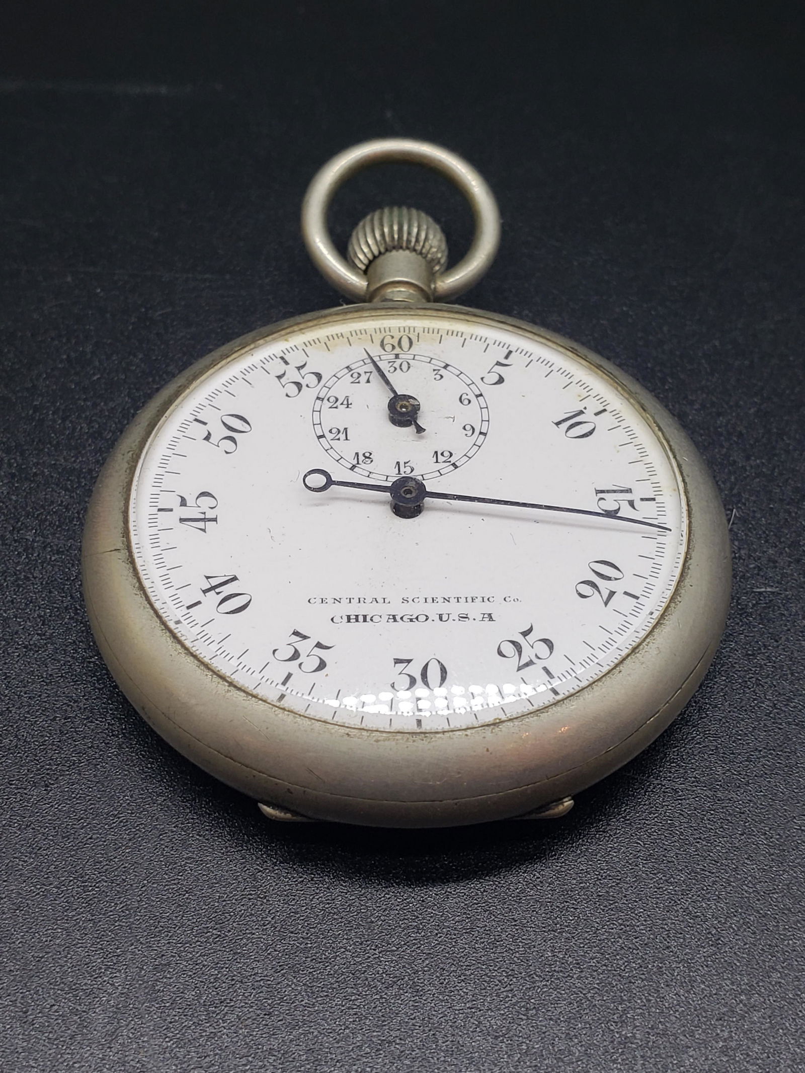 ANTIQUE CENTRAL SCIENTIFIC CO CHICAGO USA POCKET WATCH (1 of 2)